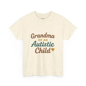 Grandma of an Autistic Child - Heavy Cotton Tee - Unisex - Natural / S - T-Shirt