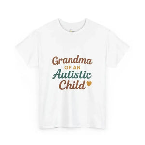 Grandma of an Autistic Child - Heavy Cotton Tee - Unisex - White / S - T-Shirt