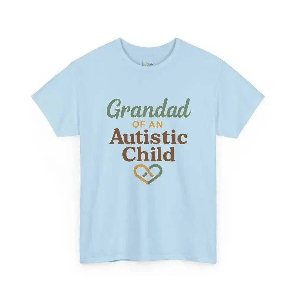 Grandpa of an Autistic Child - Heavy Cotton Tee - Unisex - Light Blue / S - T-Shirt