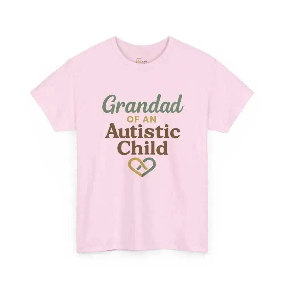 Grandpa of an Autistic Child - Heavy Cotton Tee - Unisex - Light Pink / S - T-Shirt