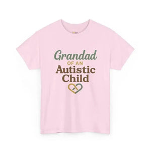 Grandpa of an Autistic Child - Heavy Cotton Tee - Unisex - Light Pink / S - T-Shirt