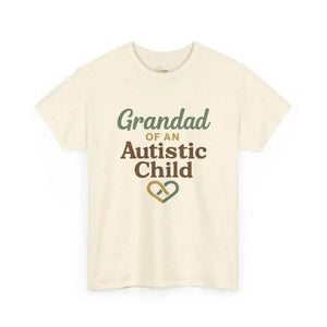 Grandpa of an Autistic Child - Heavy Cotton Tee - Unisex - Natural / S - T-Shirt