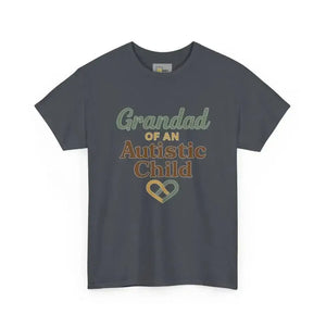 Grandpa of an Autistic Child - Heavy Cotton Tee - Unisex - Tweed / S - T-Shirt