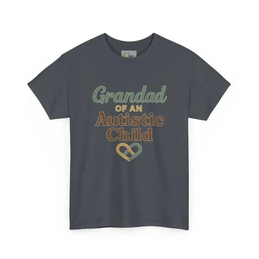 Grandpa of an Autistic Child - Heavy Cotton Tee - Unisex - Tweed / S - T-Shirt