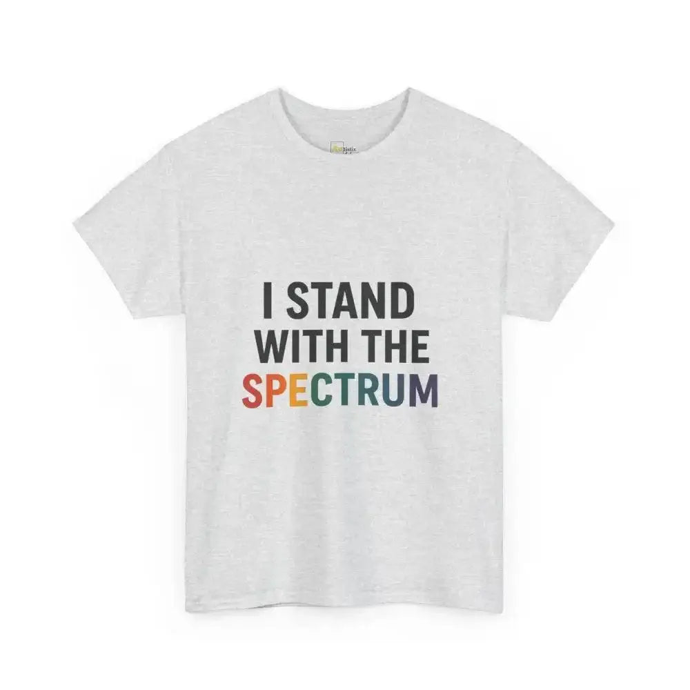 I Stand with the Spectrum - Heavy Cotton Tee - Unisex - Ash / S - T-Shirt