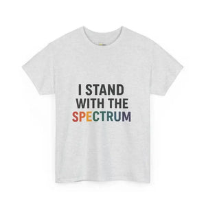 I Stand with the Spectrum - Heavy Cotton Tee - Unisex - Ash / S - T-Shirt