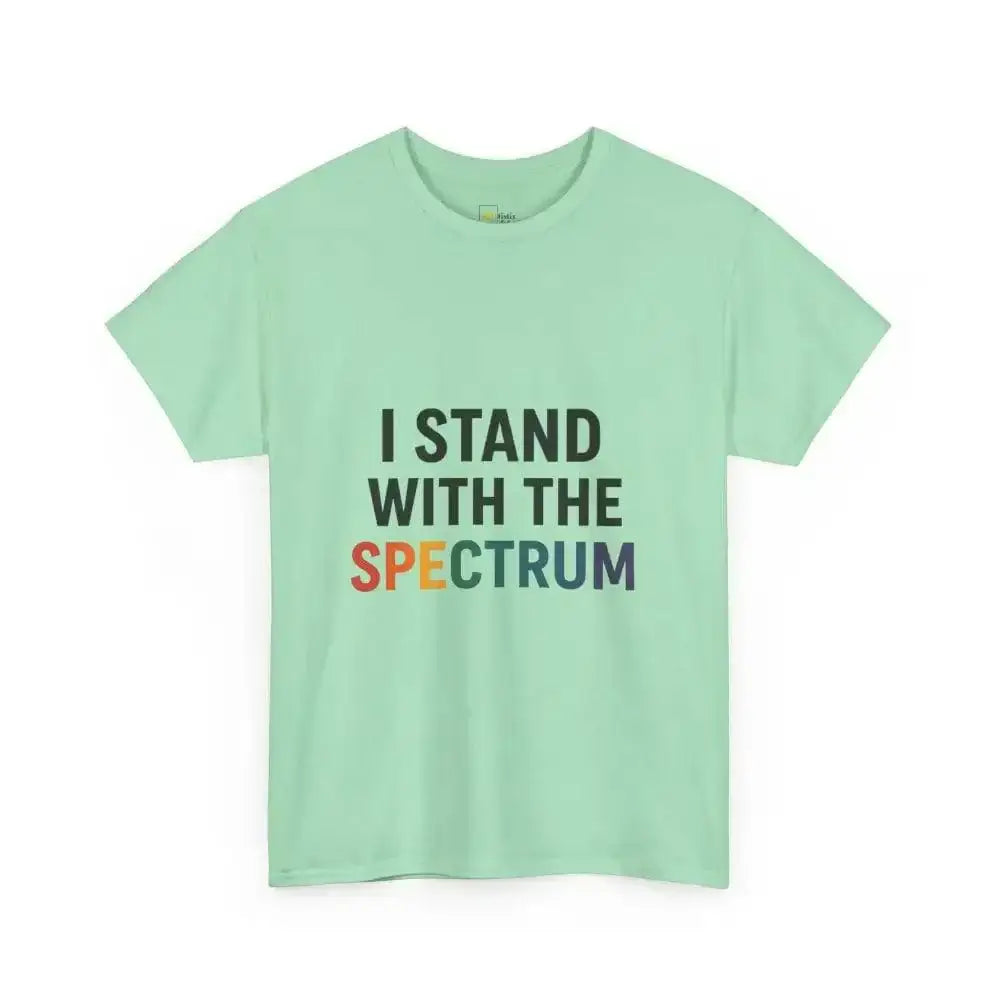 I Stand with the Spectrum - Heavy Cotton Tee - Unisex - Mint Green / S - T-Shirt