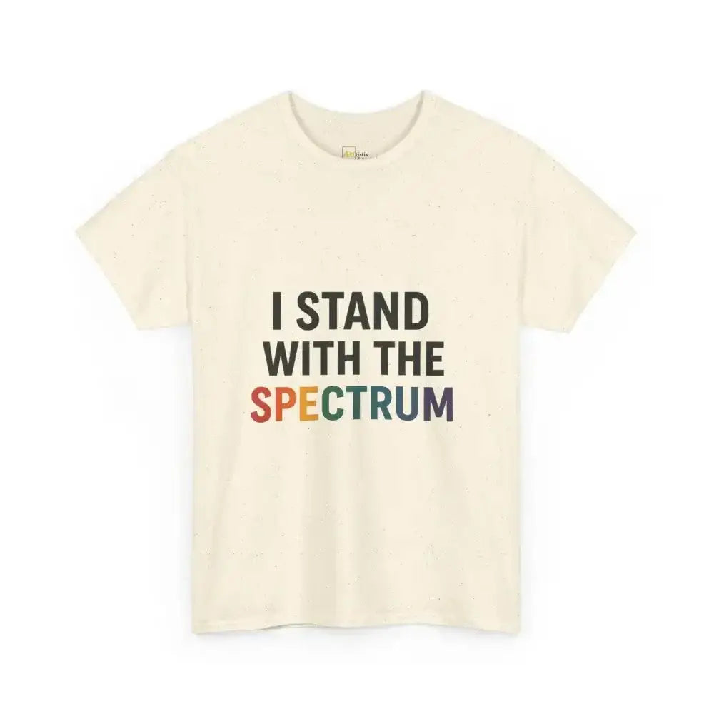 I Stand with the Spectrum - Heavy Cotton Tee - Unisex - Natural / S - T-Shirt
