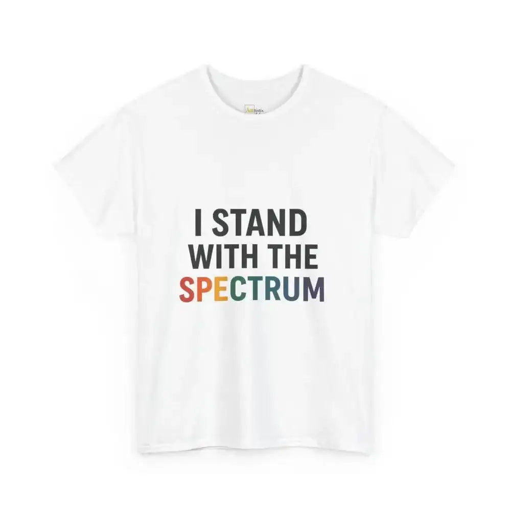 I Stand with the Spectrum - Heavy Cotton Tee - Unisex - White / S - T-Shirt