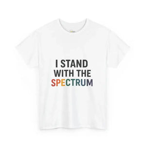 I Stand with the Spectrum - Heavy Cotton Tee - Unisex - White / S - T-Shirt