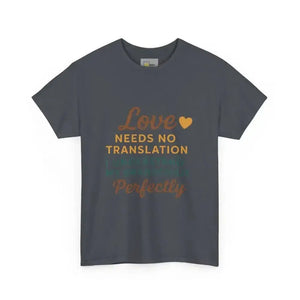 Love Needs No Translation. I Understand My Grandchild Perfectly - Heavy Cotton Tee - Unisex - Tweed / S - T-Shirt