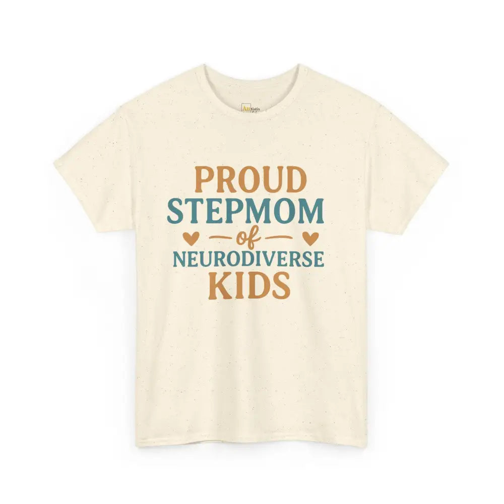 Proud Stepmom of Neurodiverse Kids - Heavy Cotton Tee - Unisex - Natural / S - T-Shirt