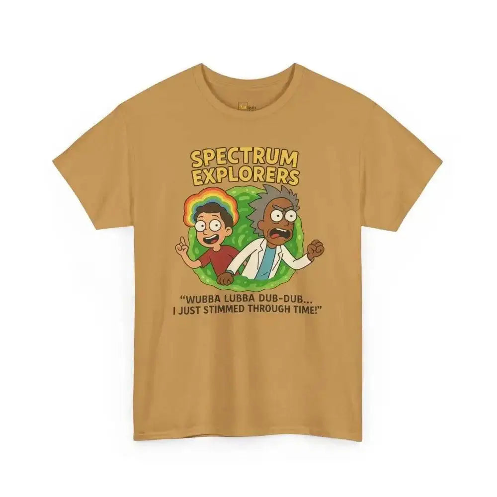 Spectrum Explorers - Heavy Cotton Tee - Unisex - Old Gold / S - T-Shirt