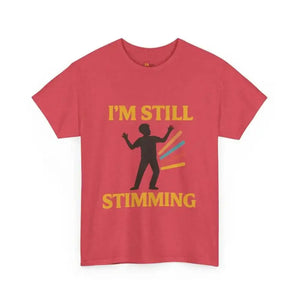 Still Stimming - Heavy Cotton Tee - Unisex - Heather Red / S - T-Shirt