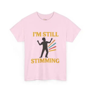 Still Stimming - Heavy Cotton Tee - Unisex - Light Pink / S - T-Shirt