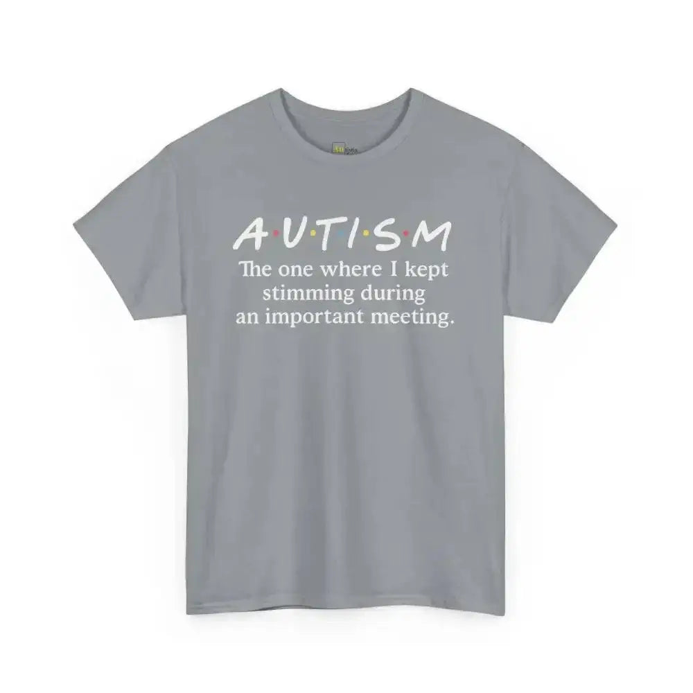 Stimming During Important Meeting - Heavy Cotton Tee - Unisex - Gravel / S - T-Shirt