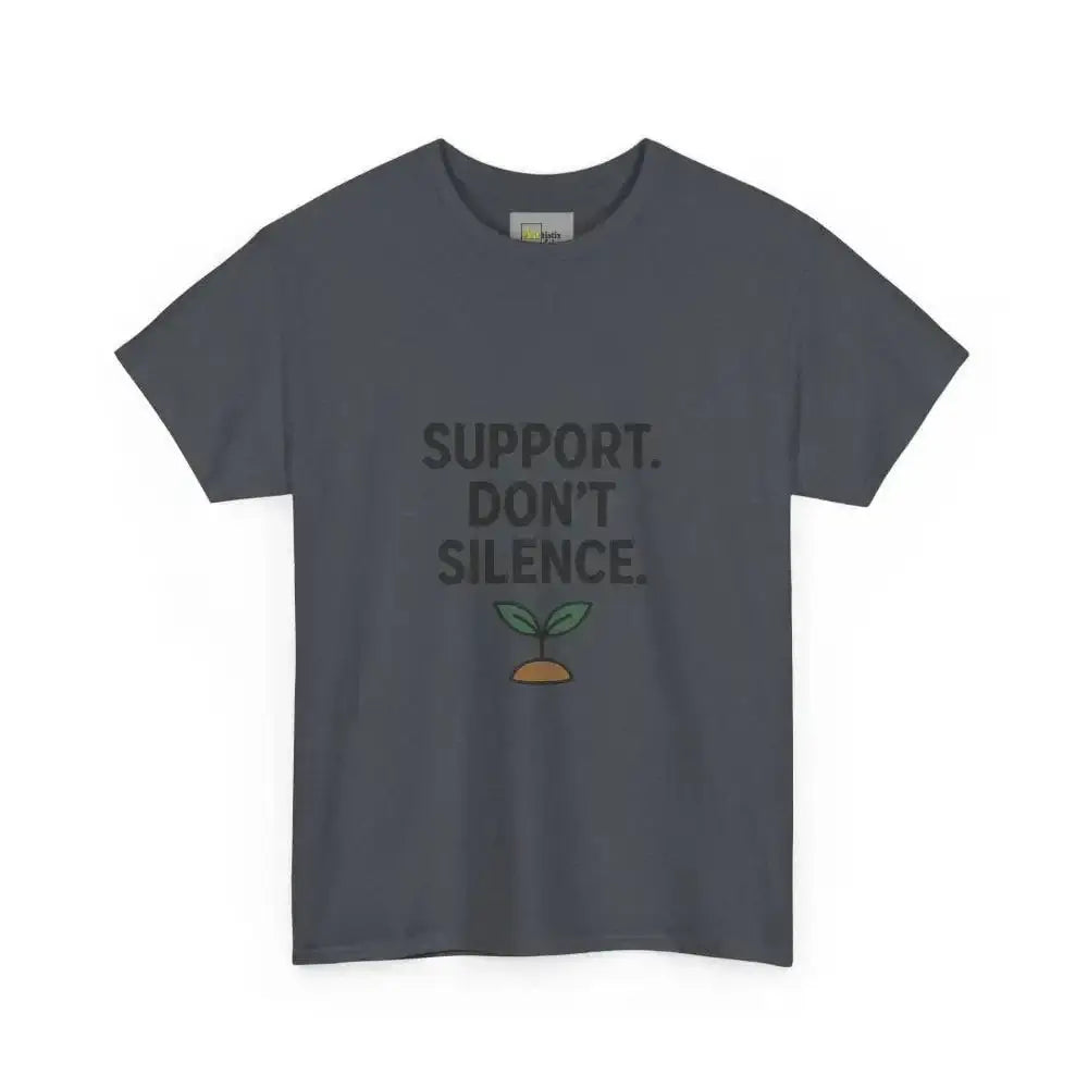 Support. Don’t Silence - Heavy Cotton Tee - Unisex - Tweed / S - T-Shirt